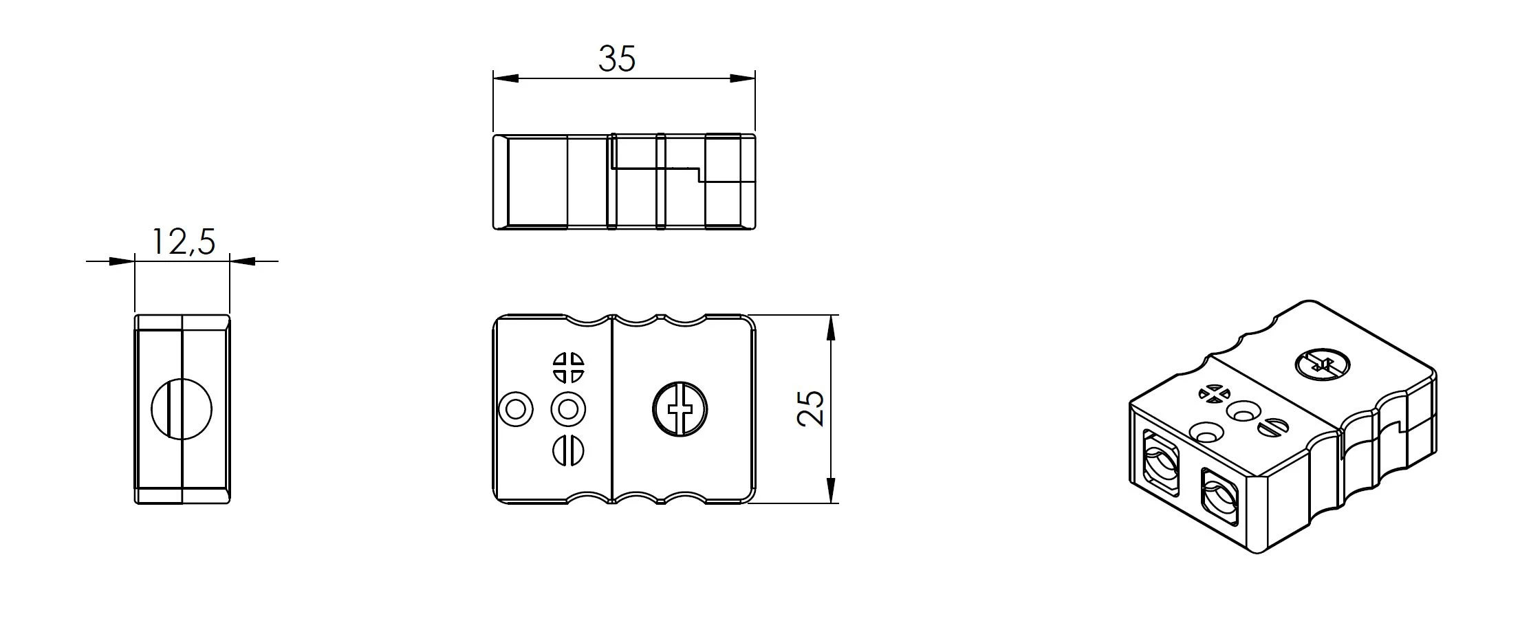 Standard Thermosteckverbinder 