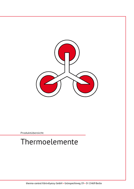 thermo-control Körtvélyessy - Gesamtkatalog Thermoelemente