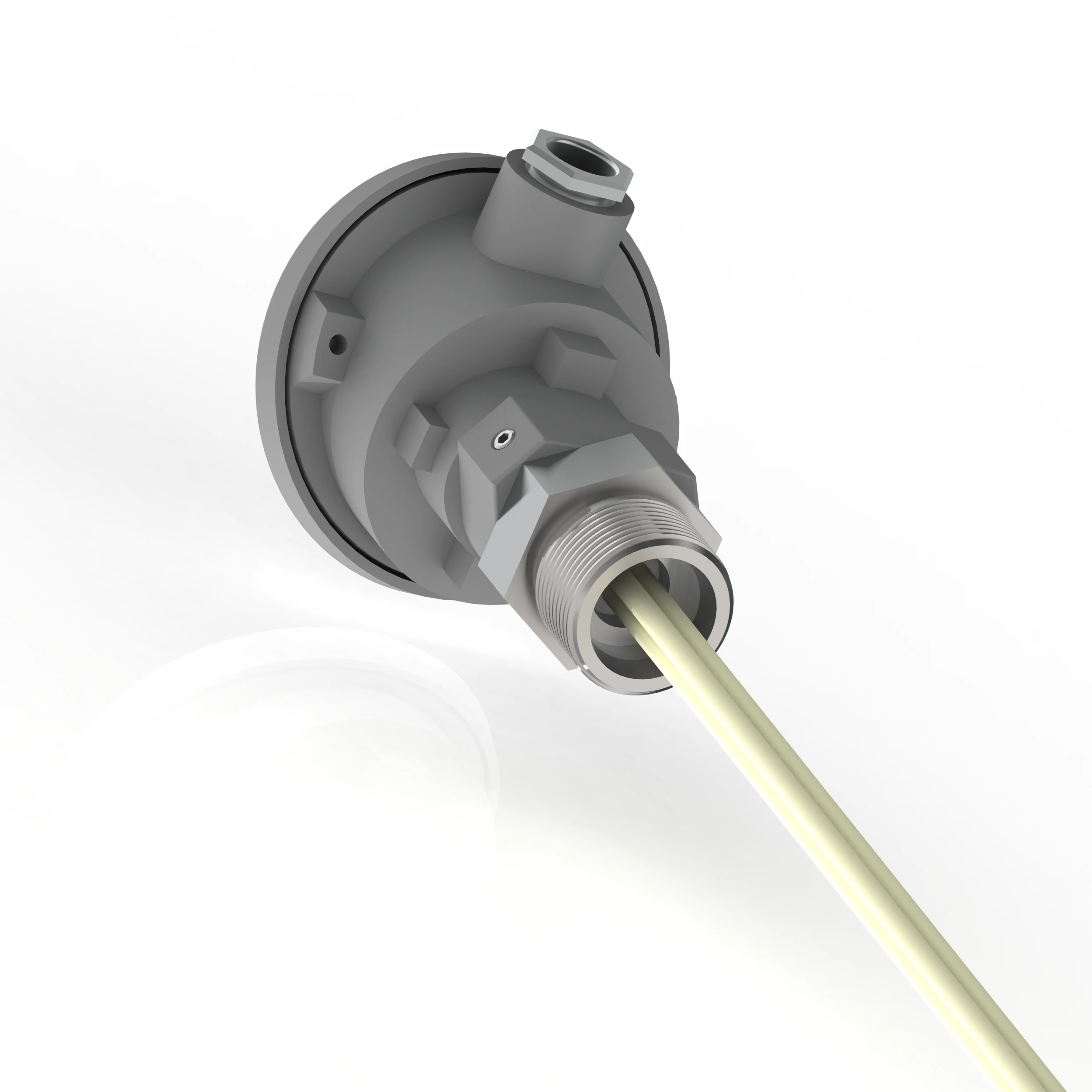 Vacuum thermocouple with ISO 8434 screw connection