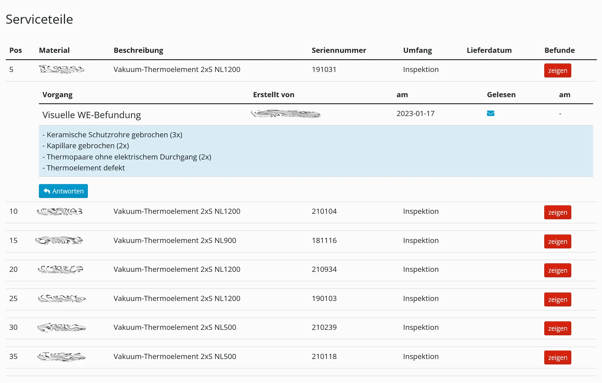Kundenportal Service-Chat für direkte Teamkommunikation